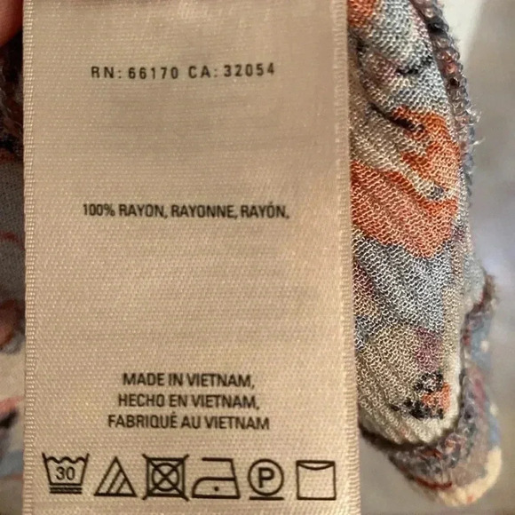 Vanessa Virginia mini button up cap sleeve floral dress size s - like new - Picture 5 of 6